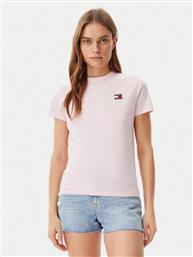 T-SHIRT DW0DW20153 ΡΟΖ REGULAR FIT TOMMY JEANS