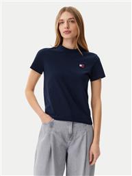 T-SHIRT DW0DW20153 ΣΚΟΥΡΟ ΜΠΛΕ REGULAR FIT TOMMY JEANS
