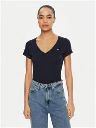 T-SHIRT DW0DW20458 ΣΚΟΥΡΟ ΜΠΛΕ SLIM FIT TOMMY JEANS