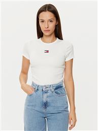 T-SHIRT DW0DW20463 ΛΕΥΚΟ SLIM FIT TOMMY JEANS