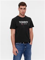 T-SHIRT ESSENTIAL DM0DM18264 ΜΑΥΡΟ SLIM FIT TOMMY JEANS