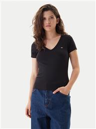T-SHIRT ESSENTIAL DW0DW17385 ΜΑΥΡΟ SLIM FIT TOMMY JEANS