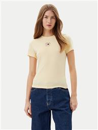 T-SHIRT ESSENTIAL DW0DW20316 ΚΙΤΡΙΝΟ SLIM FIT TOMMY JEANS
