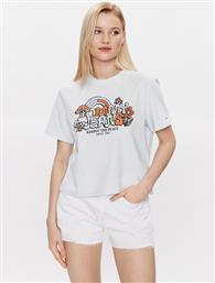 T-SHIRT HOMEGROWN DW0DW15473 ΓΑΛΑΖΙΟ RELAXED FIT TOMMY JEANS από το MODIVO