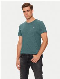 T-SHIRT JASPE DM0DM09586 ΠΡΑΣΙΝΟ SLIM FIT TOMMY JEANS από το MODIVO