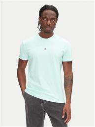 T-SHIRT LINEAR LOGO DM0DM20744 ΠΡΑΣΙΝΟ REGULAR FIT TOMMY JEANS