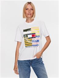 T-SHIRT LUXE DW0DW16158 ΛΕΥΚΟ RELAXED FIT TOMMY JEANS από το MODIVO