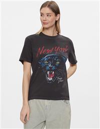 T-SHIRT PANTHER DW0DW17371 ΜΑΥΡΟ RELAXED FIT TOMMY JEANS