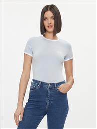 T-SHIRT SIGNATURE DW0DW17377 ΓΑΛΑΖΙΟ SLIM FIT TOMMY JEANS