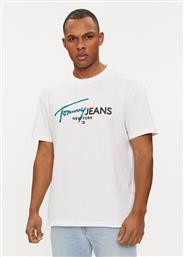 T-SHIRT SPRAY POP COLOR DM0DM18572 ΛΕΥΚΟ REGULAR FIT TOMMY JEANS