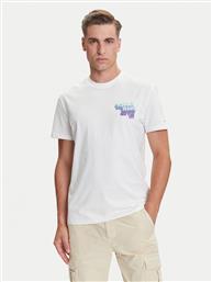 T-SHIRT STACK BACKPRINT DM0DM21589 ΛΕΥΚΟ REGULAR FIT TOMMY JEANS