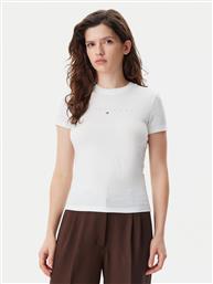 T-SHIRT TONAL LINEAR DW0DW20315 ΕΚΡΟΥ SLIM FIT TOMMY JEANS