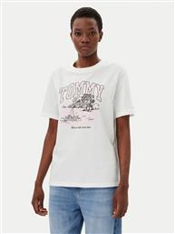 T-SHIRT TONAL TROPICS DW0DW21343 ΕΚΡΟΥ RELAXED FIT TOMMY JEANS
