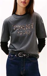 TJW BXY LEOPARD VARSITY TEE TOMMY JEANS