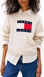 TJW MELANGE FLAG SWEATER RIB EXT TOMMY JEANS