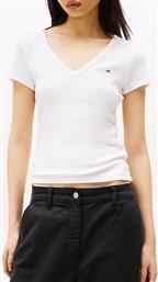 TJW SLIM ESSENTIAL RIB V SS TOMMY JEANS