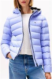 TJW SLIM HOOD PRNT DOWN JCKT EXT TOMMY JEANS