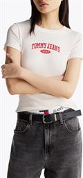 TJW SLIM VARSITY RIB TEE EXT TOMMY JEANS