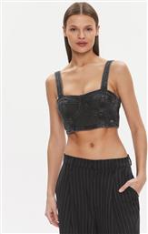 ΤΟΠ BUSTIER TOP AH7185 DW0DW17699 ΜΑΥΡΟ SLIM FIT TOMMY JEANS