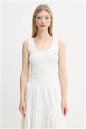 TOP ΧΡΩΜΑ: ΑΣΠΡΟ, DW0DW20898 TOMMY JEANS