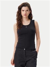 ΤΟΠ ESSENTIAL DW0DW20673 ΜΑΥΡΟ SLIM FIT TOMMY JEANS