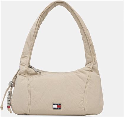 ΤΣΑΝΤΑ ΧΡΩΜΑ: ΜΠΕΖ, AW0AW18068 TOMMY JEANS