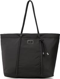 ΤΣΑΝΤΑ TJW BEACH SUMMER TOTE AW0AW14583 ΜΑΥΡΟ TOMMY JEANS