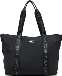 ΤΣΑΝΤΑ TJW ESS DAILY TOTE AW0AW17389 ΜΑΥΡΟ TOMMY JEANS