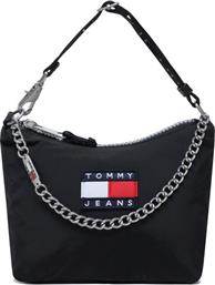 ΤΣΑΝΤΑ TJW HERITAGE SHOULDER BAG AW0AW14112 ΜΑΥΡΟ TOMMY JEANS