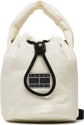 ΤΣΑΝΤΑ TJW HYPE CONSCIOUS BUCKET BAG AW0AW14142 ΕΚΡΟΥ TOMMY JEANS