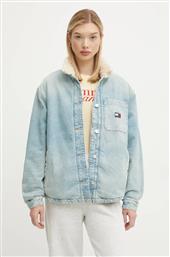 ΤΖΙΝ ΜΠΟΥΦΑΝ ΧΡΩΜΑ: ΜΠΛΕ, DW0DW19823 TOMMY JEANS