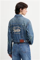 ΤΖΙΝ ΜΠΟΥΦΑΝ ΧΡΩΜΑ: ΜΠΛΕ, DW0DW21061 TOMMY JEANS