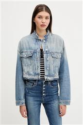 ΤΖΙΝ ΜΠΟΥΦΑΝ ΧΡΩΜΑ: ΜΠΛΕ, DW0DW21195 TOMMY JEANS