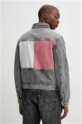 ΤΖΙΝ ΜΠΟΥΦΑΝ ΧΡΩΜΑ: ΓΚΡΙ, DM0DM21964 TOMMY JEANS