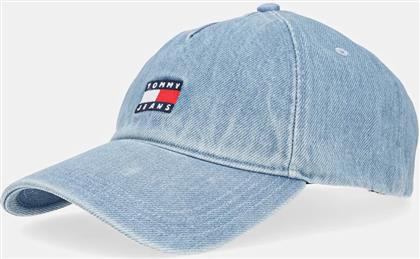 ΤΖΙΝ ΚΑΠΕΛΟ ΜΠΕΙΖΜΠΟΛ ΧΡΩΜΑ: ΜΠΛΕ, AW0AW17582 TOMMY JEANS