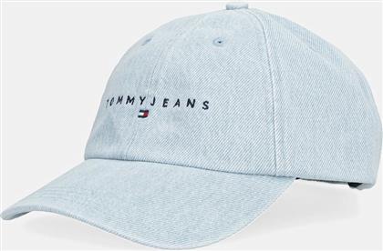 ΤΖΙΝ ΚΑΠΕΛΟ ΜΠΕΙΖΜΠΟΛ ΧΡΩΜΑ: ΜΠΛΕ, AW0AW17912 TOMMY JEANS