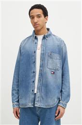 ΤΖΙΝ ΠΟΥΚΑΜΙΣΟ ΑΝΔΡΙΚΟ, ΧΡΩΜΑ: ΜΠΛΕ, DM0DM20650 TOMMY JEANS