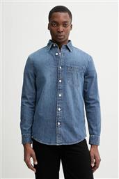 ΤΖΙΝ ΠΟΥΚΑΜΙΣΟ ΑΝΔΡΙΚΟ, ΧΡΩΜΑ: ΜΠΛΕ, DM0DM22303 TOMMY JEANS