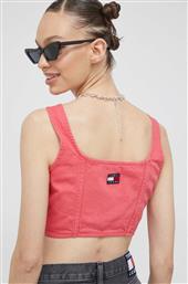 ΤΖΙΝ TOP ΧΡΩΜΑ: ΡΟΖ TOMMY JEANS