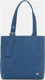 ΤΖΙΝ ΤΣΑΝΤΑ ΧΡΩΜΑ: ΜΠΛΕ, AW0AW18197 TOMMY JEANS
