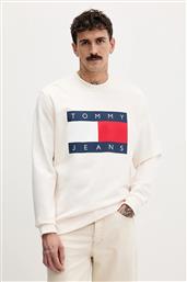 ΒΑΜΒΑΚΕΡΗ ΜΠΛΟΥΖΑ ΧΡΩΜΑ: ΜΠΕΖ, DM0DM22643 TOMMY JEANS