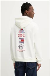 ΒΑΜΒΑΚΕΡΗ ΜΠΛΟΥΖΑ ΧΡΩΜΑ: ΜΠΕΖ, ΜΕ ΚΟΥΚΟΥΛΑ, DM0DM22379 TOMMY JEANS