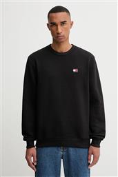 ΒΑΜΒΑΚΕΡΗ ΜΠΛΟΥΖΑ ΧΡΩΜΑ: ΜΑΥΡΟ, DM0DM20660 TOMMY JEANS