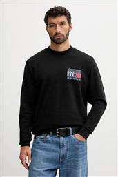 ΒΑΜΒΑΚΕΡΗ ΜΠΛΟΥΖΑ ΧΡΩΜΑ: ΜΑΥΡΟ, DM0DM22093 TOMMY JEANS