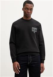 ΒΑΜΒΑΚΕΡΗ ΜΠΛΟΥΖΑ ΧΡΩΜΑ: ΜΑΥΡΟ, DM0DM22366 TOMMY JEANS