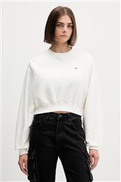 ΒΑΜΒΑΚΕΡΗ ΜΠΛΟΥΖΑ ΓΥΝΑΙΚΕΙΑ, ΧΡΩΜΑ: ΑΣΠΡΟ, DW0DW21831 TOMMY JEANS