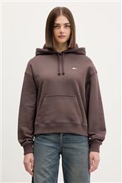 ΒΑΜΒΑΚΕΡΗ ΜΠΛΟΥΖΑ ΓΥΝΑΙΚΕΙΑ, ΧΡΩΜΑ: ΜΠΕΖ, ΜΕ ΚΟΥΚΟΥΛΑ, DW0DW19414 TOMMY JEANS