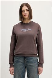 ΒΑΜΒΑΚΕΡΗ ΜΠΛΟΥΖΑ ΓΥΝΑΙΚΕΙΑ, ΧΡΩΜΑ: ΚΑΦΕ, DW0DW21922 TOMMY JEANS