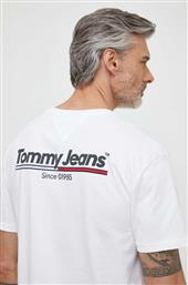 ΒΑΜΒΑΚΕΡΟ ΜΠΛΟΥΖΑΚΙ ΑΝΔΡΙΚΑ, ΧΡΩΜΑ: ΑΣΠΡΟ TOMMY JEANS