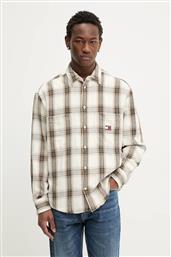 ΒΑΜΒΑΚΕΡΟ ΠΟΥΚΑΜΙΣΟ ΑΝΔΡΙΚΟ, ΧΡΩΜΑ: ΜΠΕΖ, DM0DM22411 TOMMY JEANS